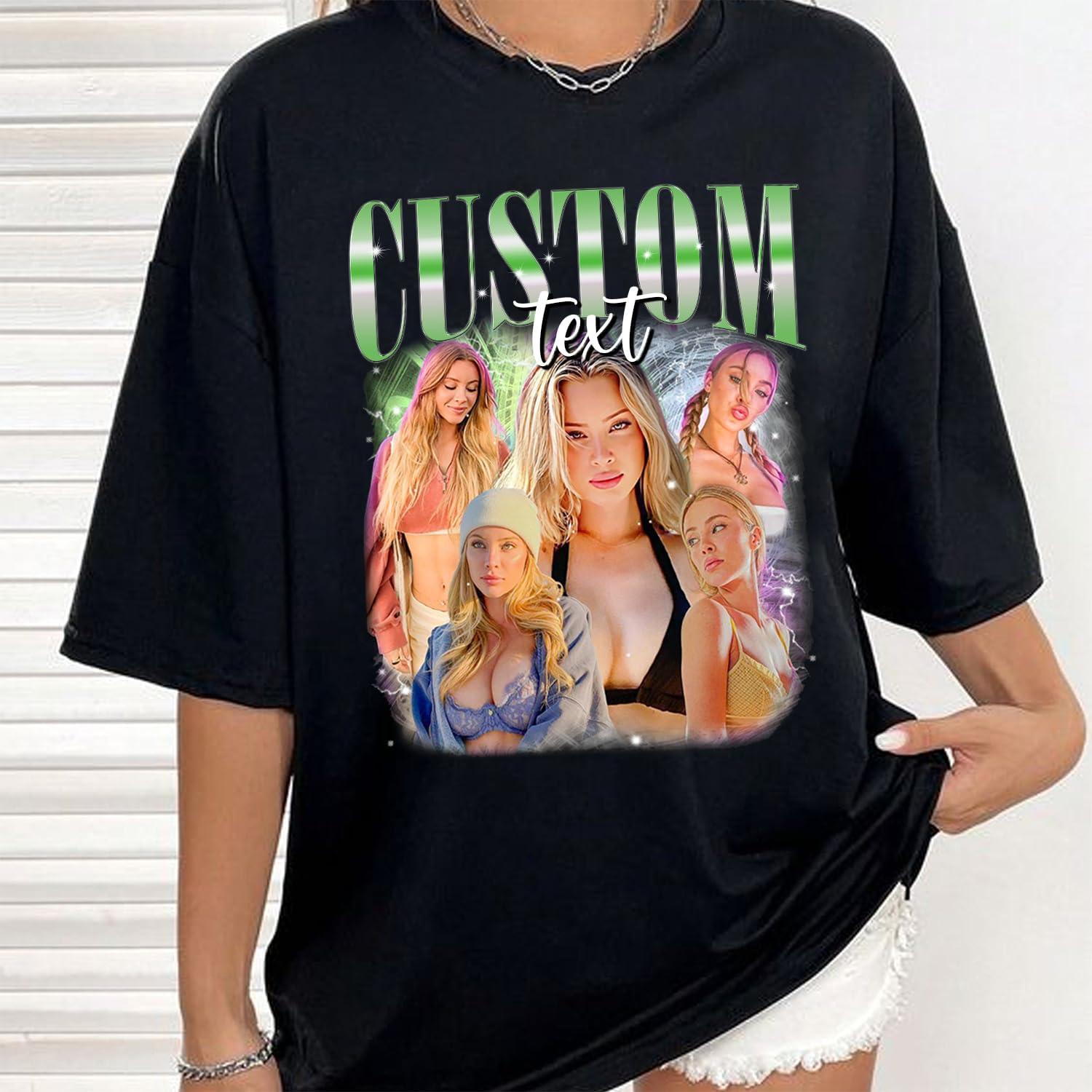 imageNAZENTI Custom Bootleg Rap Tee Custom TShirts with Picture Retro Custom Bootleg Valentines Gifts for Him HerB6