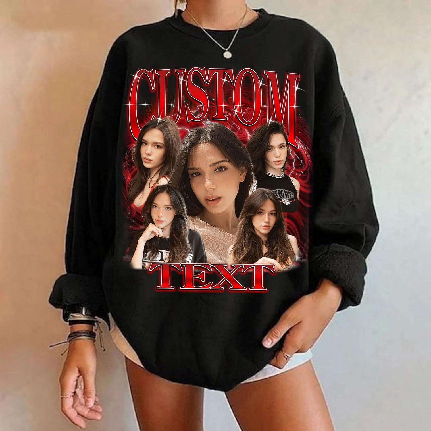 imageNAZENTI Custom Bootleg Rap Tee Custom TShirts with Picture Retro Custom Bootleg Valentines Gifts for Him HerBootleg 01