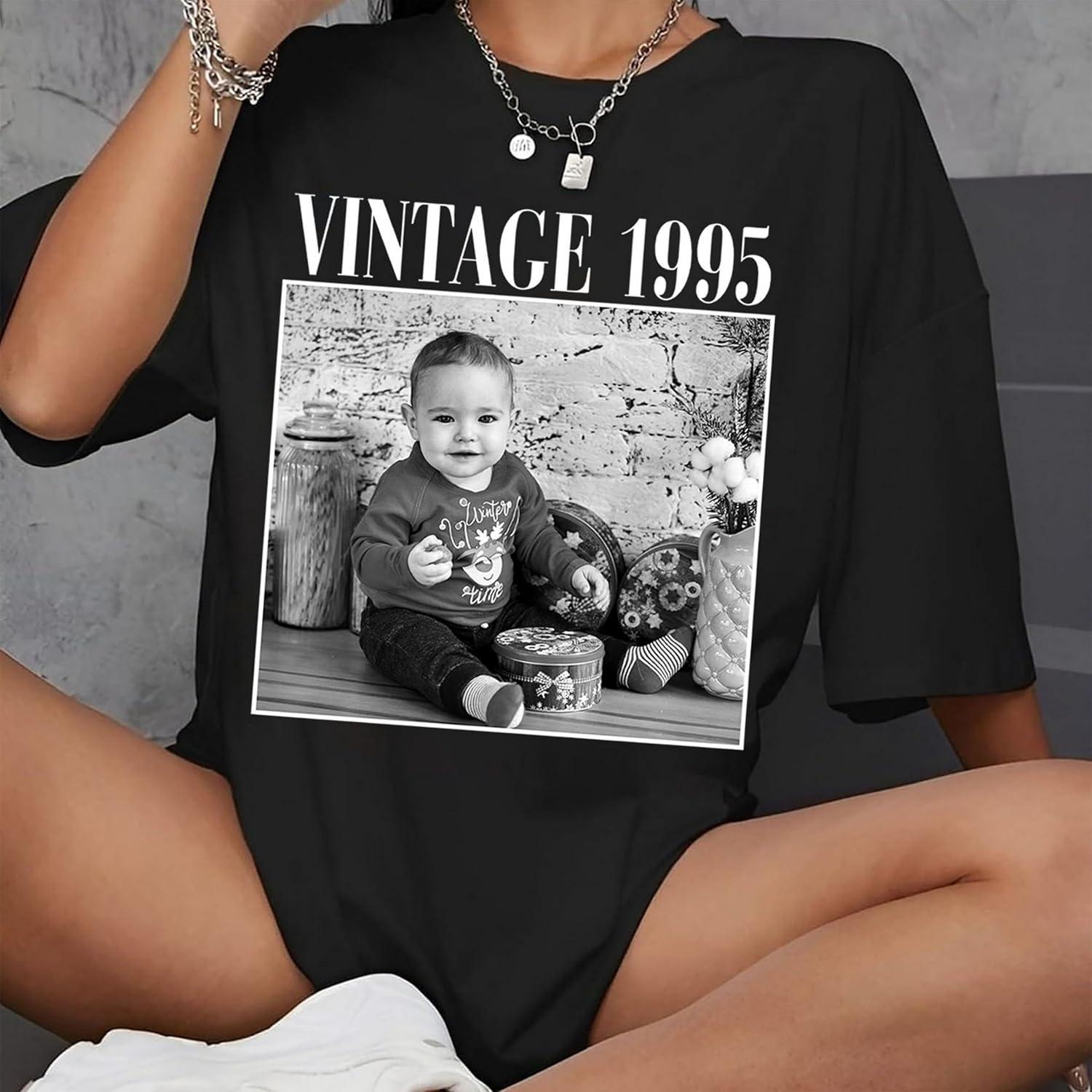 imageNAZENTI Custom Bootleg Your Own Rap Tee Shirts for Boyfriend Girlfriend Custom Face Tshirt Vintage Graphic 90s ShirtVintage 02