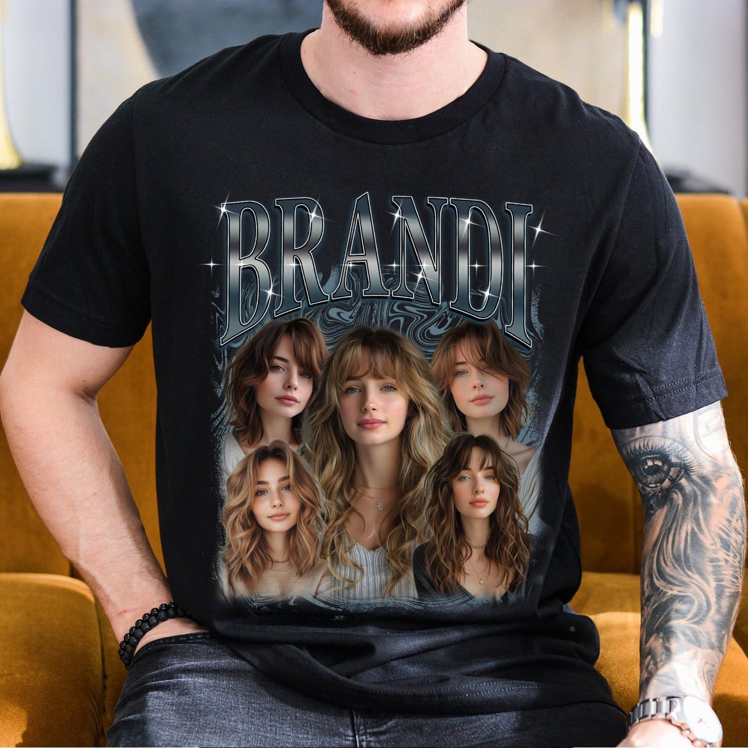 imageNAZENTI Custom Shirt for Boyfriend Girlfriend Gift Bootleg Rap Tee Personalized Vintage Graphic Tshirt ValentineA3
