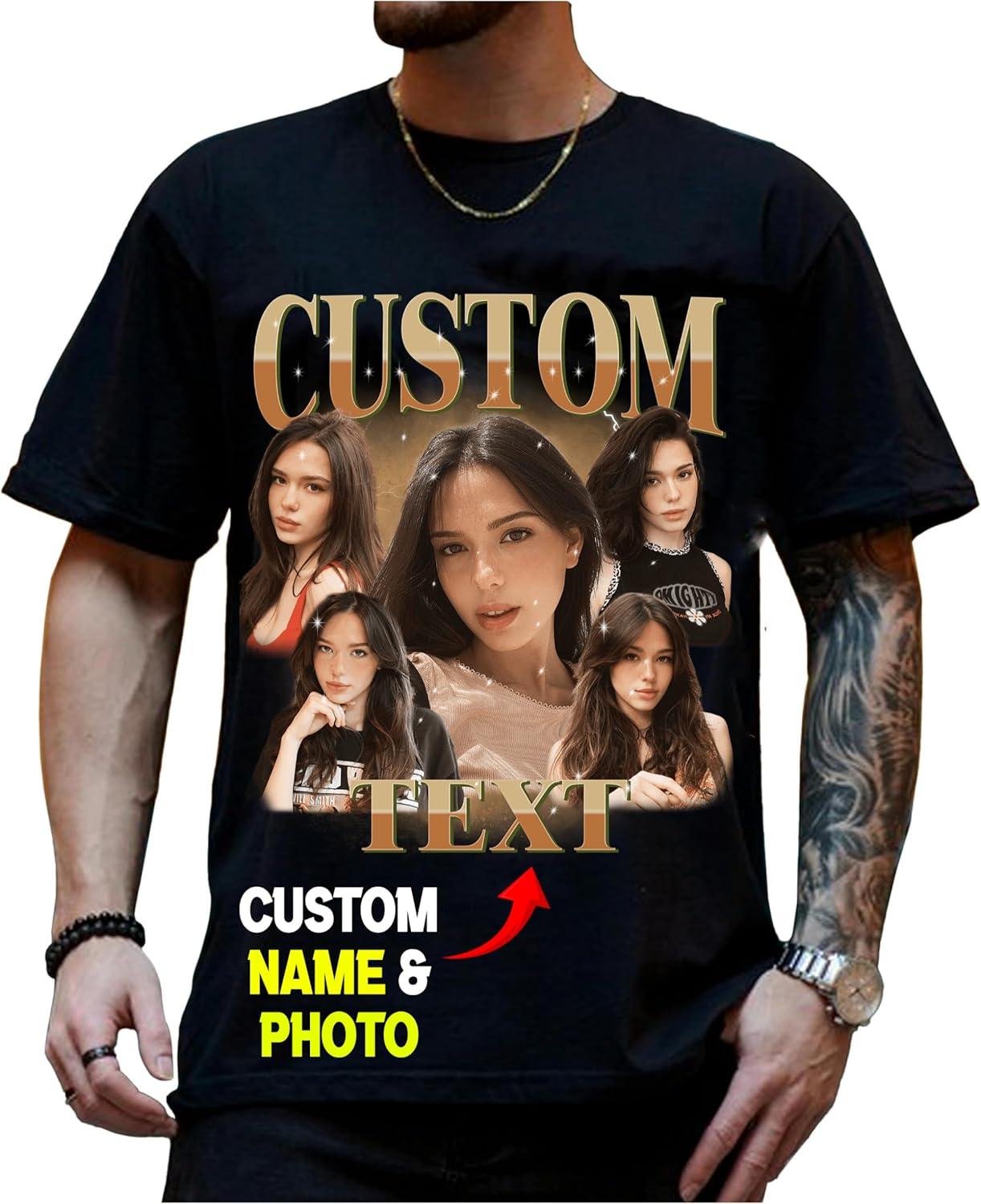imageNAZENTI Custom Valentine Shirt Gifts for Boyfriend Customized Bootleg Rap Tee05 Bootleg