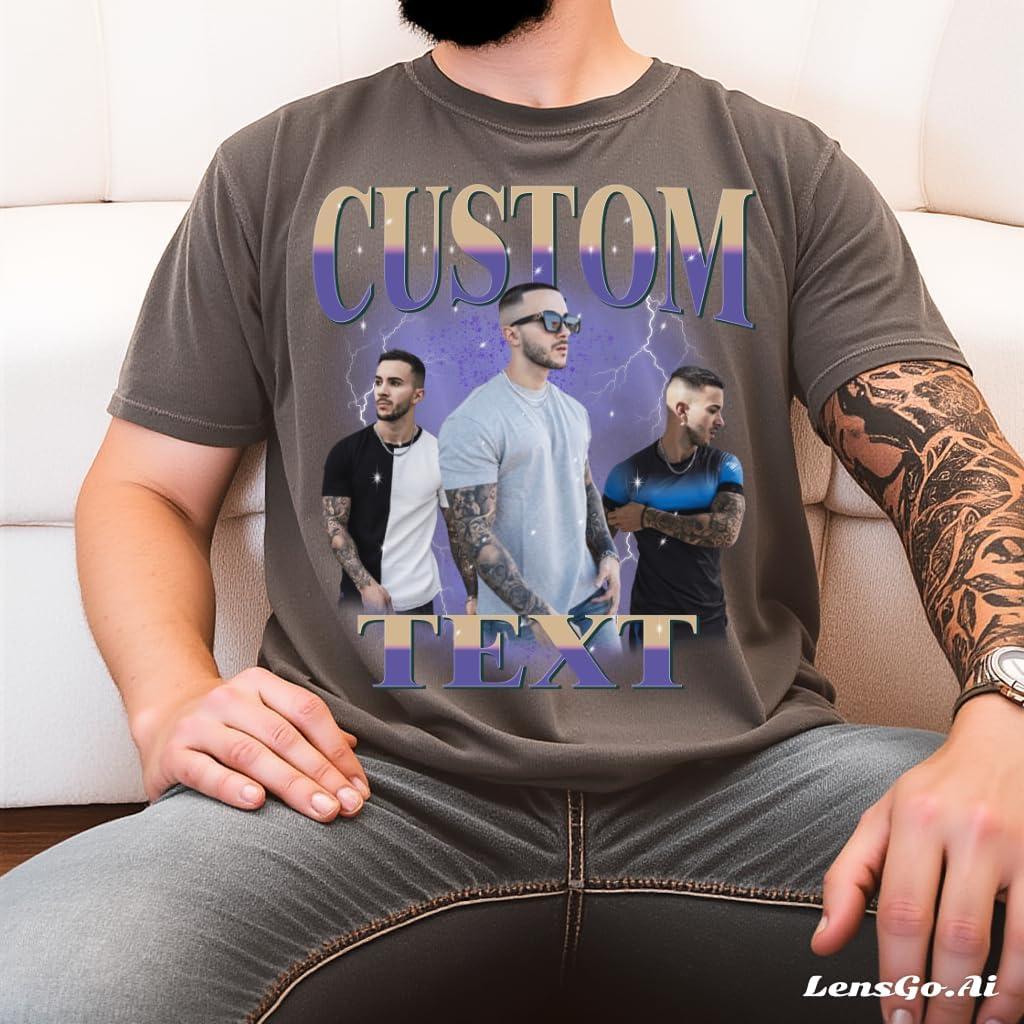 imageNAZENTI Custom Valentine Shirt Gifts for Boyfriend Customized Bootleg Rap Tee09 Bootleg