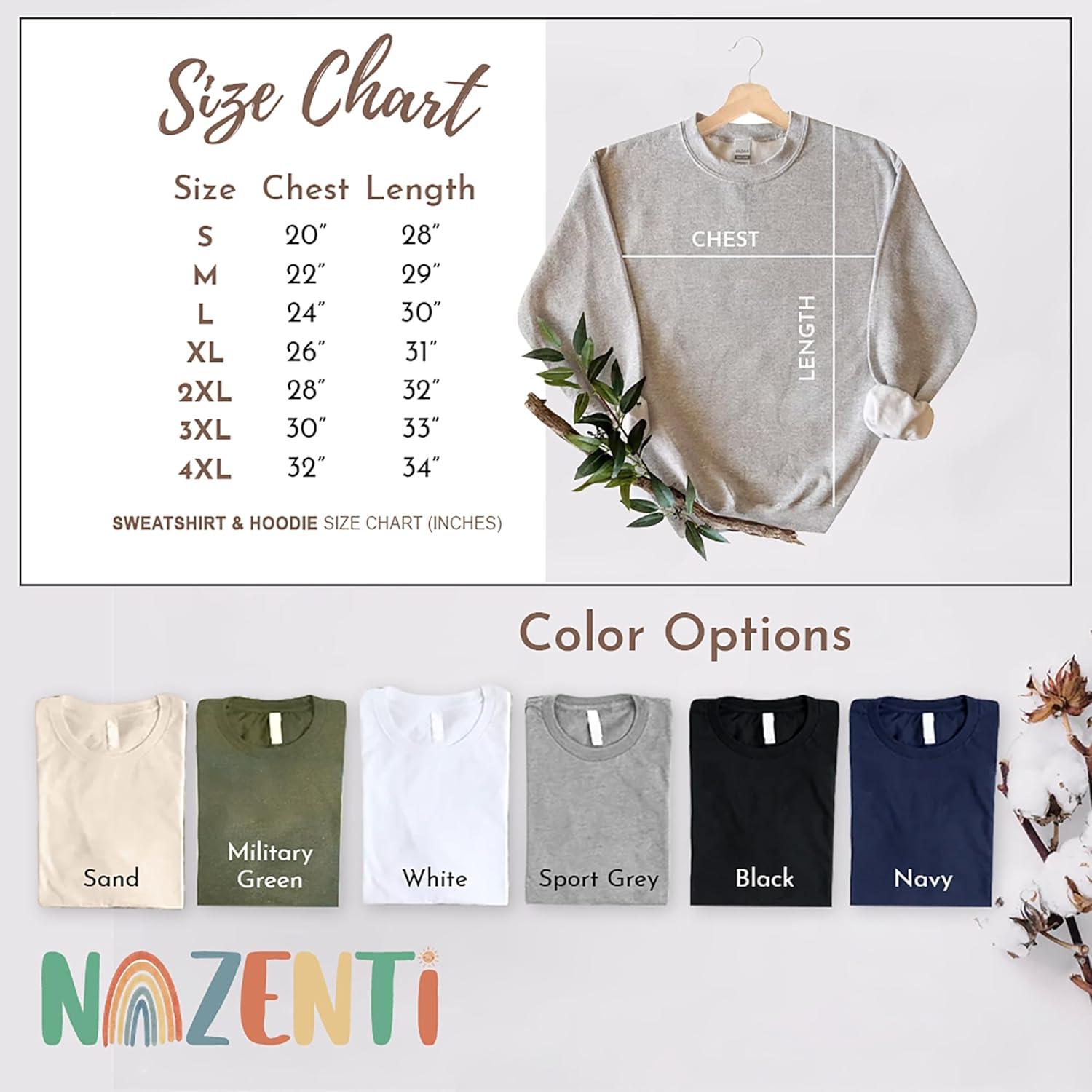 imageNAZENTI Mama Embroidered Fall Sweatshirt Mothers Day Sweatshirt Custom Mama Est Date Shirt with Kids Names on Sleeve Pregnancy Reveal Gift For New Mom Grandma Women Christmas Sweatshirt