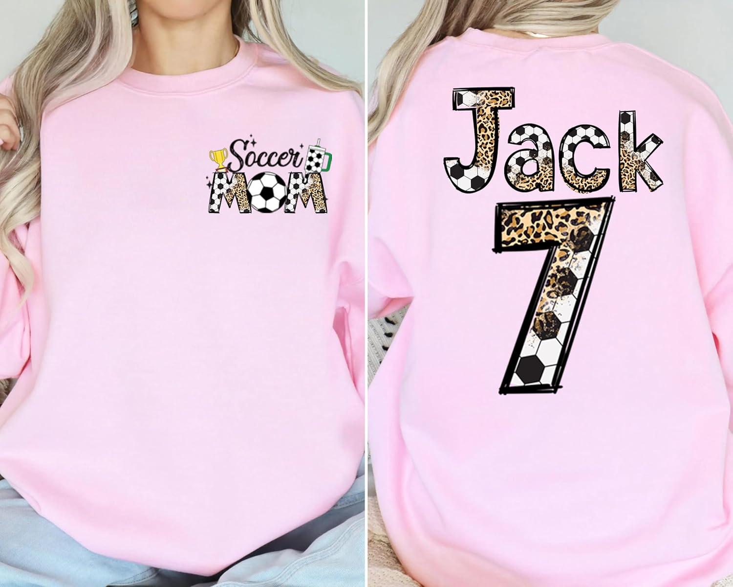 imageNAZENTI Personalize Soccer Mom Shirt Custom Soccer Mama TShirt Sports Mom Sweatshirt Mothers Apparel Mother GiftsA Soccer 6