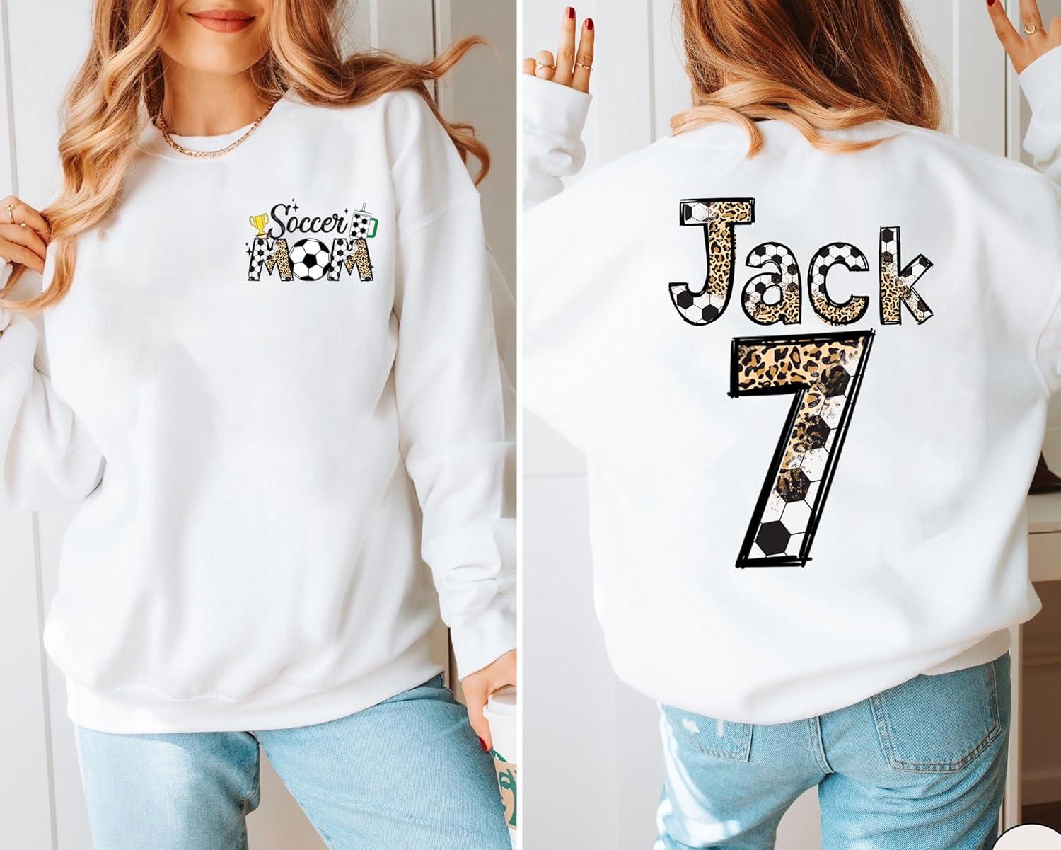 imageNAZENTI Personalize Soccer Mom Shirt Custom Soccer Mama TShirt Sports Mom Sweatshirt Mothers Apparel Mother GiftsA Soccer 6
