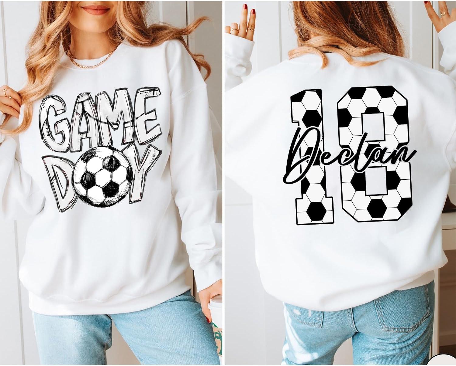 imageNAZENTI Personalize Soccer Mom Shirt Custom Soccer Mama TShirt Sports Mom Sweatshirt Mothers Apparel Mother GiftsA Soccer