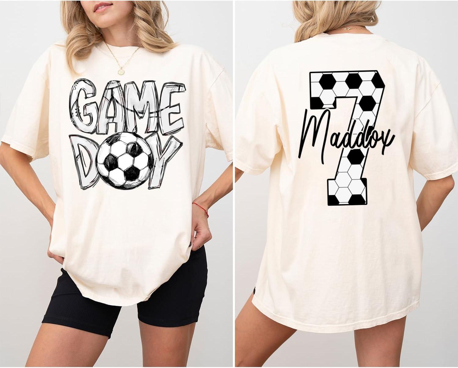 imageNAZENTI Personalize Soccer Mom Shirt Custom Soccer Mama TShirt Sports Mom Sweatshirt Mothers Apparel Mother GiftsA Soccer