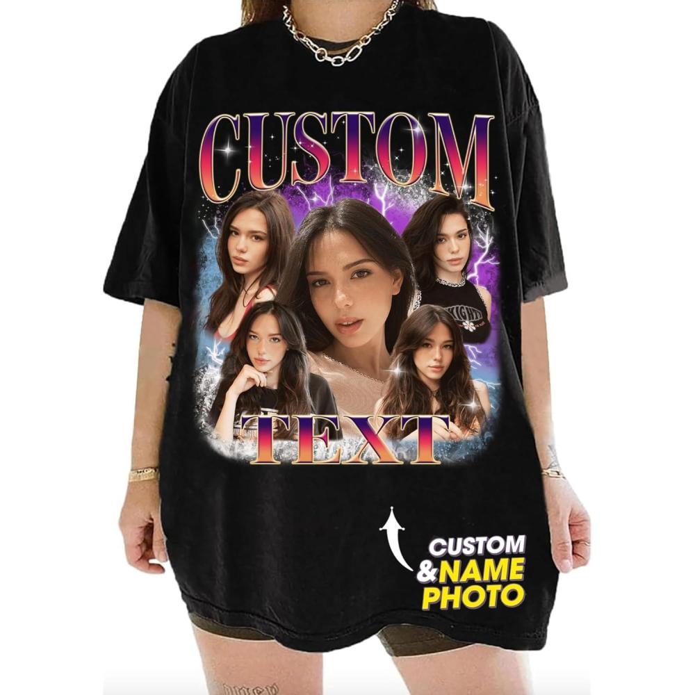 imageNAZENTI Custom Bootleg Rap Tee Custom TShirts with Picture Retro Custom Bootleg Valentines Gifts for Him HerBootleg 02