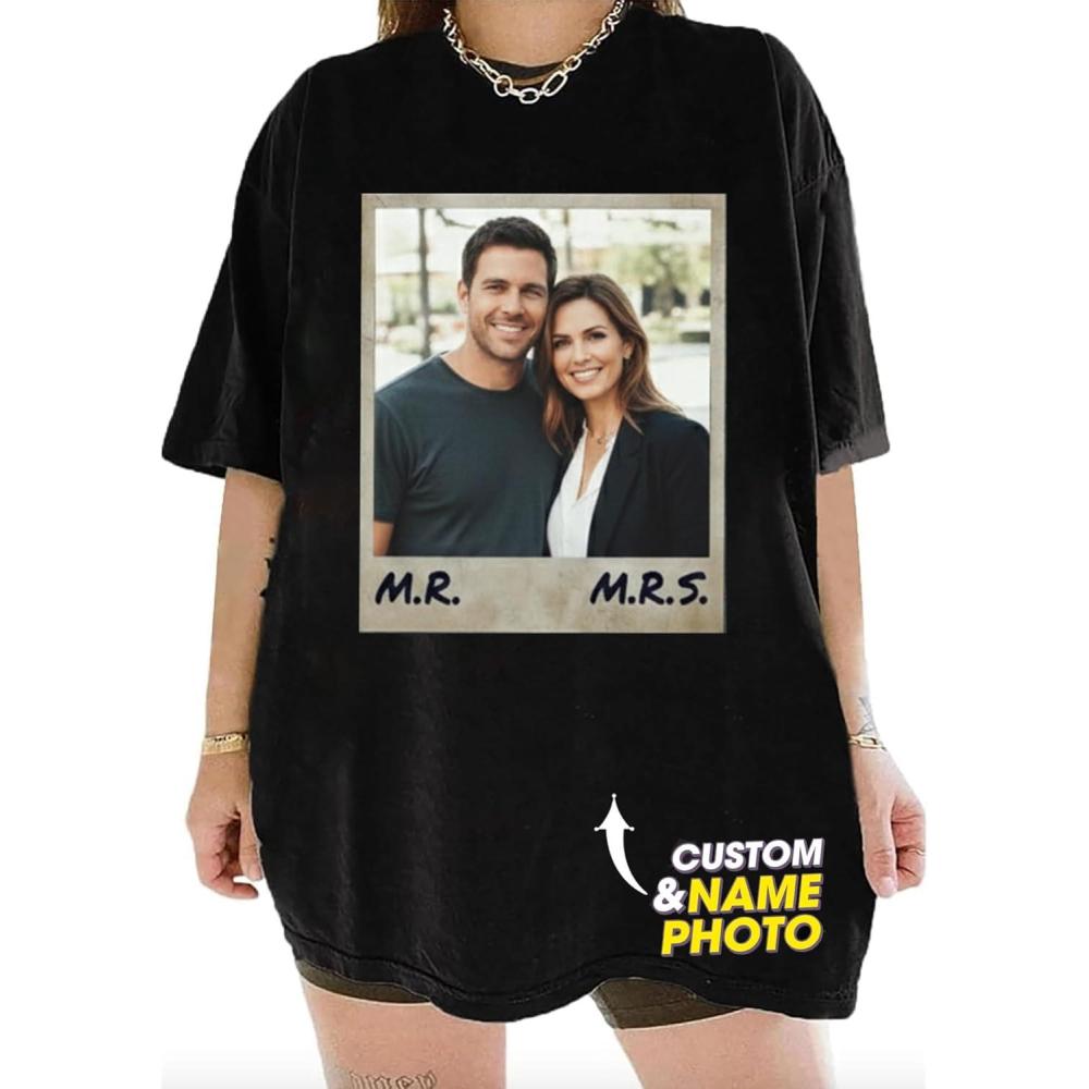 imageNAZENTI Custom Bootleg Your Own Rap Tee Shirts for Boyfriend Girlfriend Custom Face Tshirt Vintage Graphic 90s ShirtDesign 07