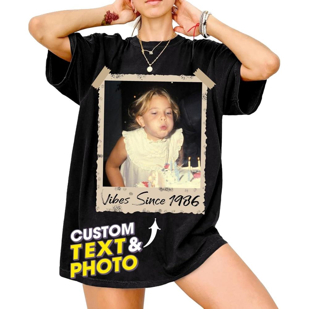 imageNAZENTI Custom Bootleg Your Own Rap Tee Shirts for Boyfriend Girlfriend Custom Face Tshirt Vintage Graphic 90s ShirtVintage 01