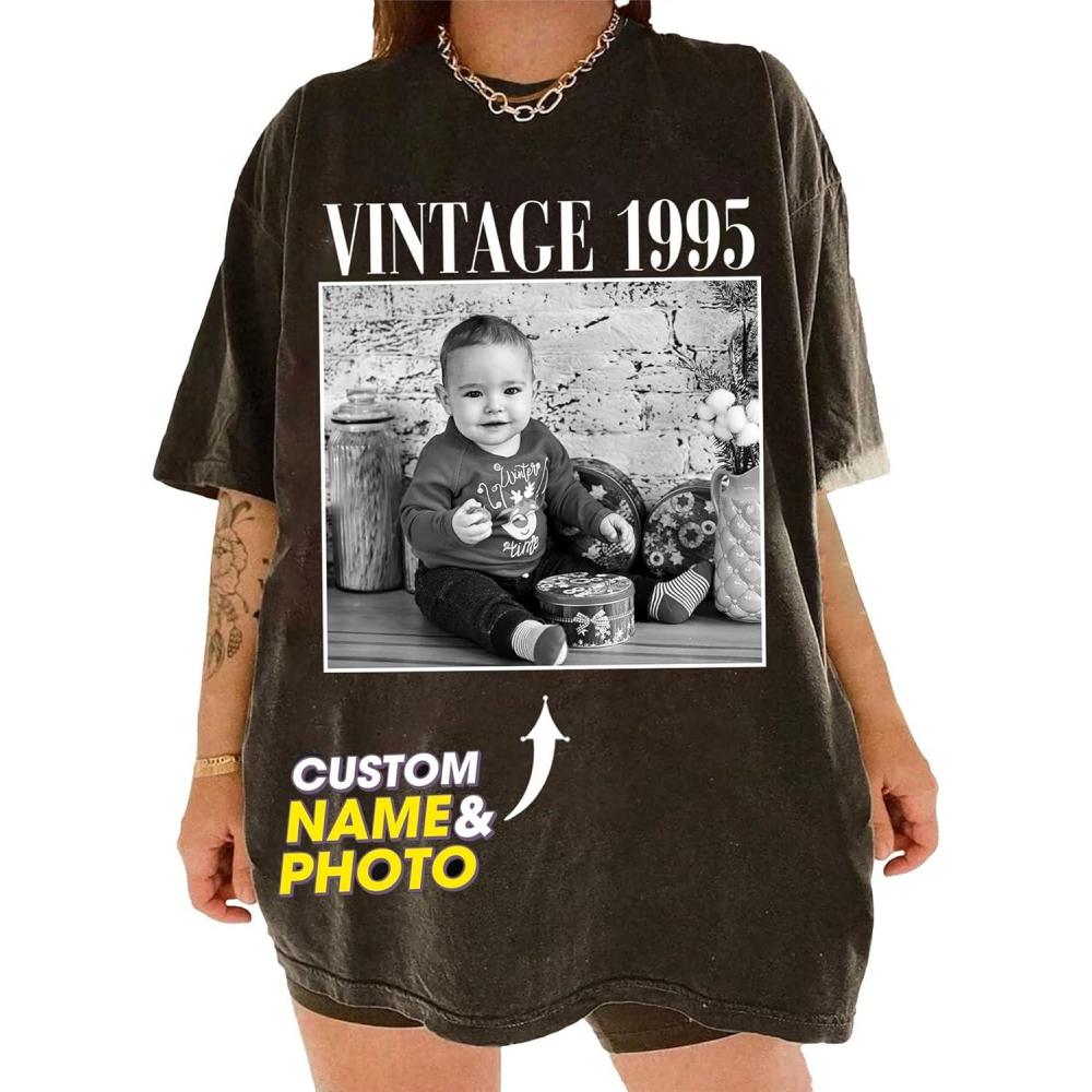 imageNAZENTI Custom Bootleg Your Own Rap Tee Shirts for Boyfriend Girlfriend Custom Face Tshirt Vintage Graphic 90s ShirtVintage 02