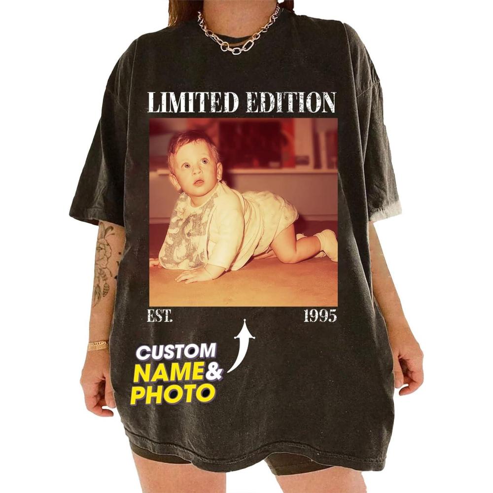 imageNAZENTI Custom Bootleg Your Own Rap Tee Shirts for Boyfriend Girlfriend Custom Face Tshirt Vintage Graphic 90s ShirtVintage 03