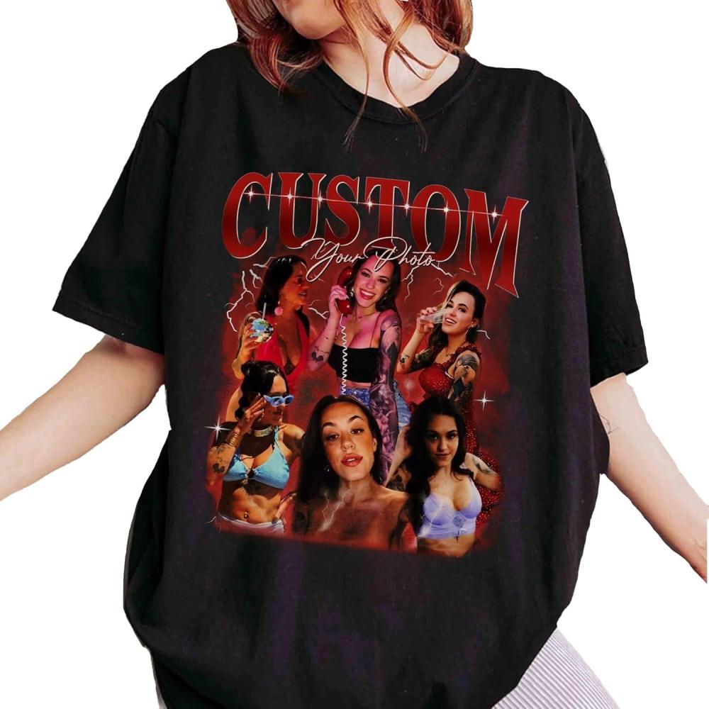 imageNAZENTI Custom Valentine Shirt Gifts for Boyfriend Customized Bootleg Rap TeeMulticolor