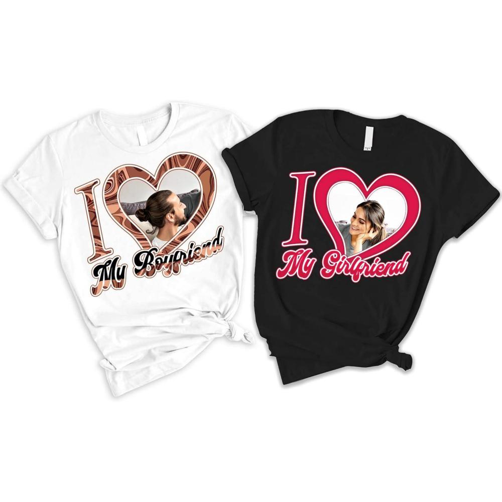 imageNAZENTI I Love My Girlfriend Shirt Personalized Men Shirt for Boyfriend Custom Photo Valentine Couple Gifts for Him S4XLMulti 06