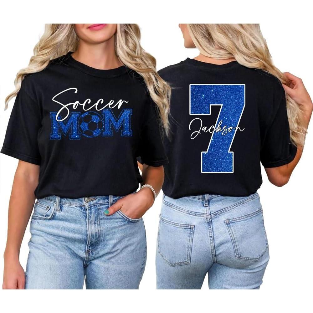 imageNAZENTI Personalize Soccer Mom Shirt Custom Soccer Mama TShirt Sports Mom Sweatshirt Mothers Apparel Mother GiftsA Soccer 03