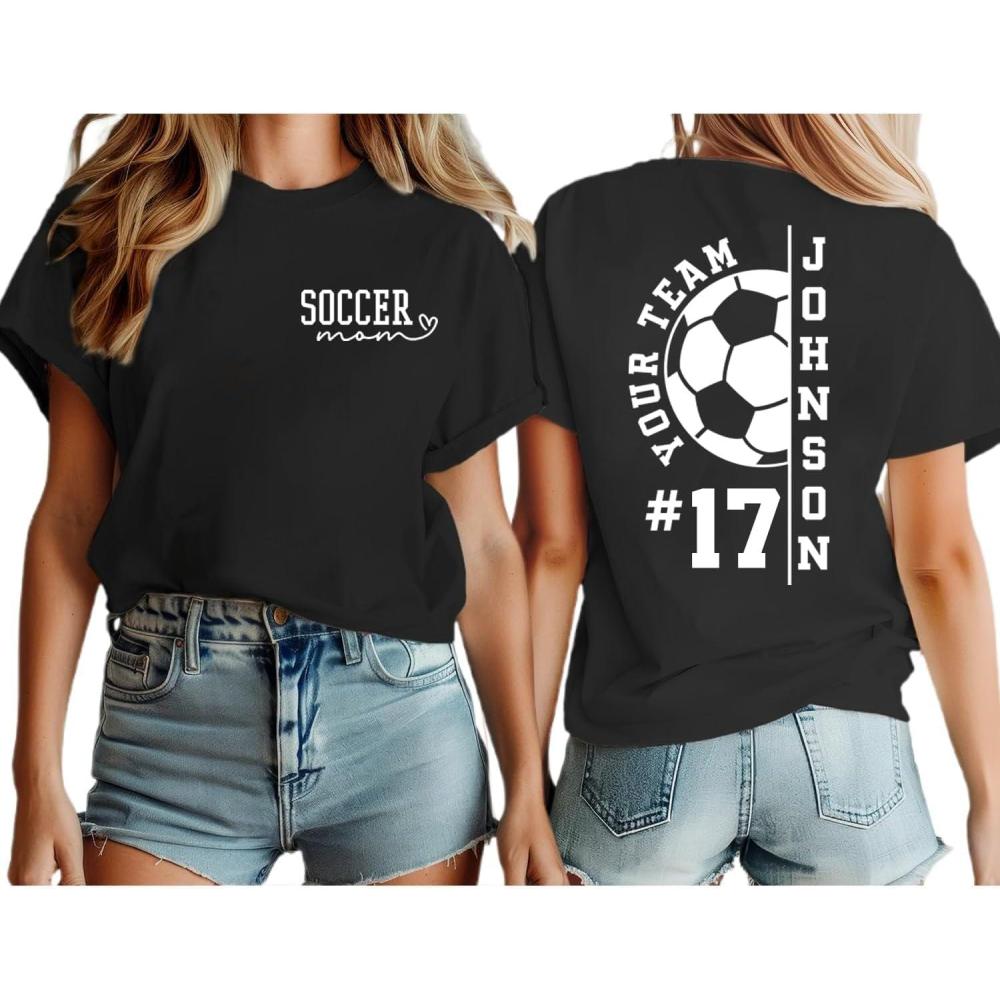 imageNAZENTI Personalize Soccer Mom Shirt Custom Soccer Mama TShirt Sports Mom Sweatshirt Mothers Apparel Mother GiftsA Soccer 1