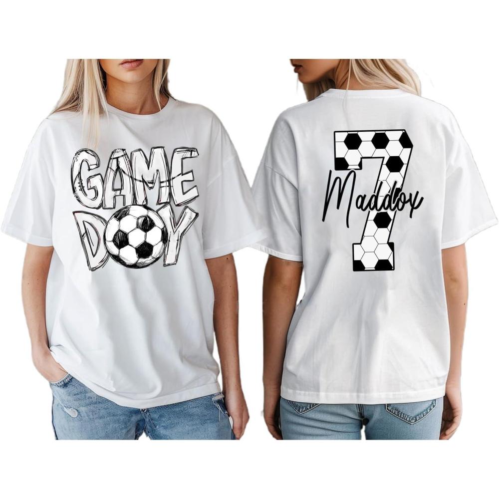 imageNAZENTI Personalize Soccer Mom Shirt Custom Soccer Mama TShirt Sports Mom Sweatshirt Mothers Apparel Mother GiftsA Soccer
