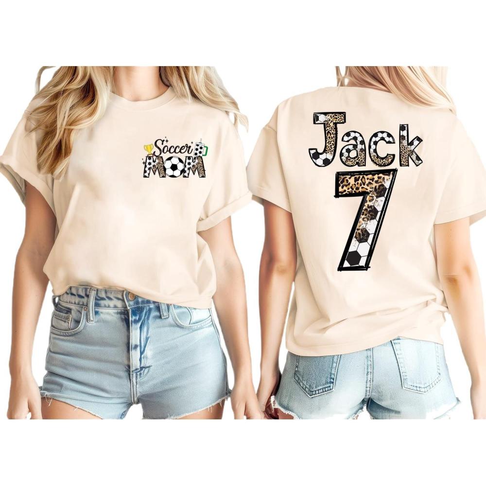 imageNAZENTI Personalize Soccer Mom Shirt Custom Soccer Mama TShirt Sports Mom Sweatshirt Mothers Apparel Mother GiftsA  Soccer 6