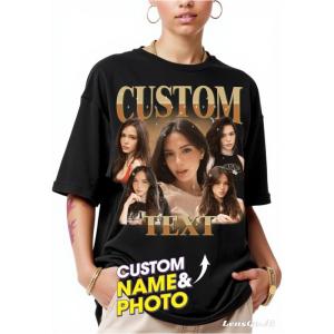 NAZENTI Custom Valentine Shirt Gifts for Boyfriend, Customized Bootleg Rap Tee(#05 Bootleg)