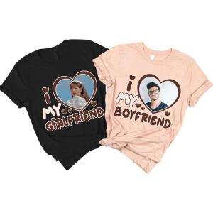 NAZENTI Custom Valentine Shirt Gifts for Boyfriend, Customized Bootleg Rap Tee(#Design 02)