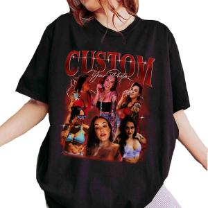 NAZENTI Custom Valentine Shirt Gifts for Boyfriend, Customized Bootleg Rap Tee(#Multicolor)