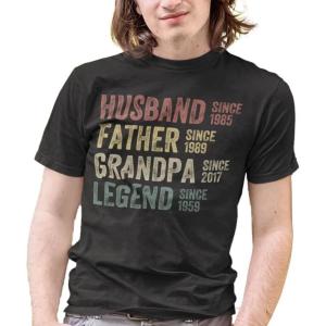 NAZENTI Personalized American Flag Shirt for Dad, Custom Fist Bump Grandpa Shirt for Men, Fathers Days, Birthday(Ds0103315)