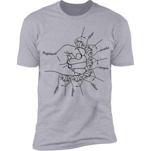 NAZENTI Personalized Fist Bump Dad Grandpa Shirt Custom Father’s Day Shirt Gift for Men on Fathers Day Birthday S-4XL(#A06 Papaw)