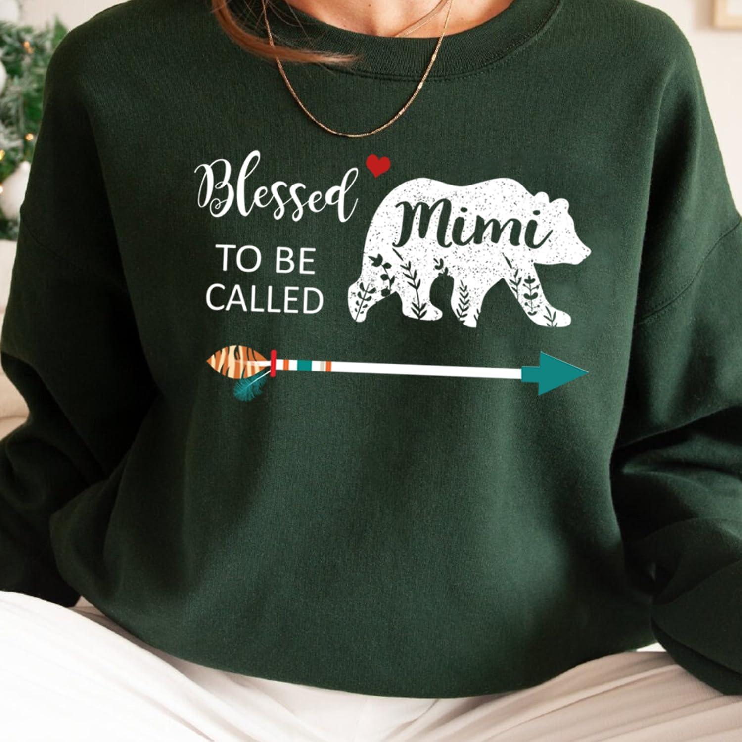 imageNAZENTI Custom Grandma amp Mom Sweatshirt Kids Name EST 2024 Mothers Day GiftAmimi