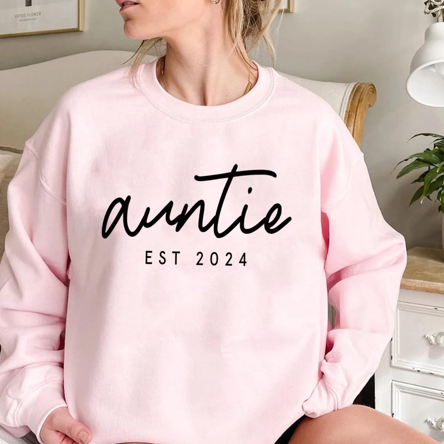 imageNAZENTI Custom Grandma amp Mom Sweatshirt Kids Name EST 2024 Mothers Day GiftDesign2auntie