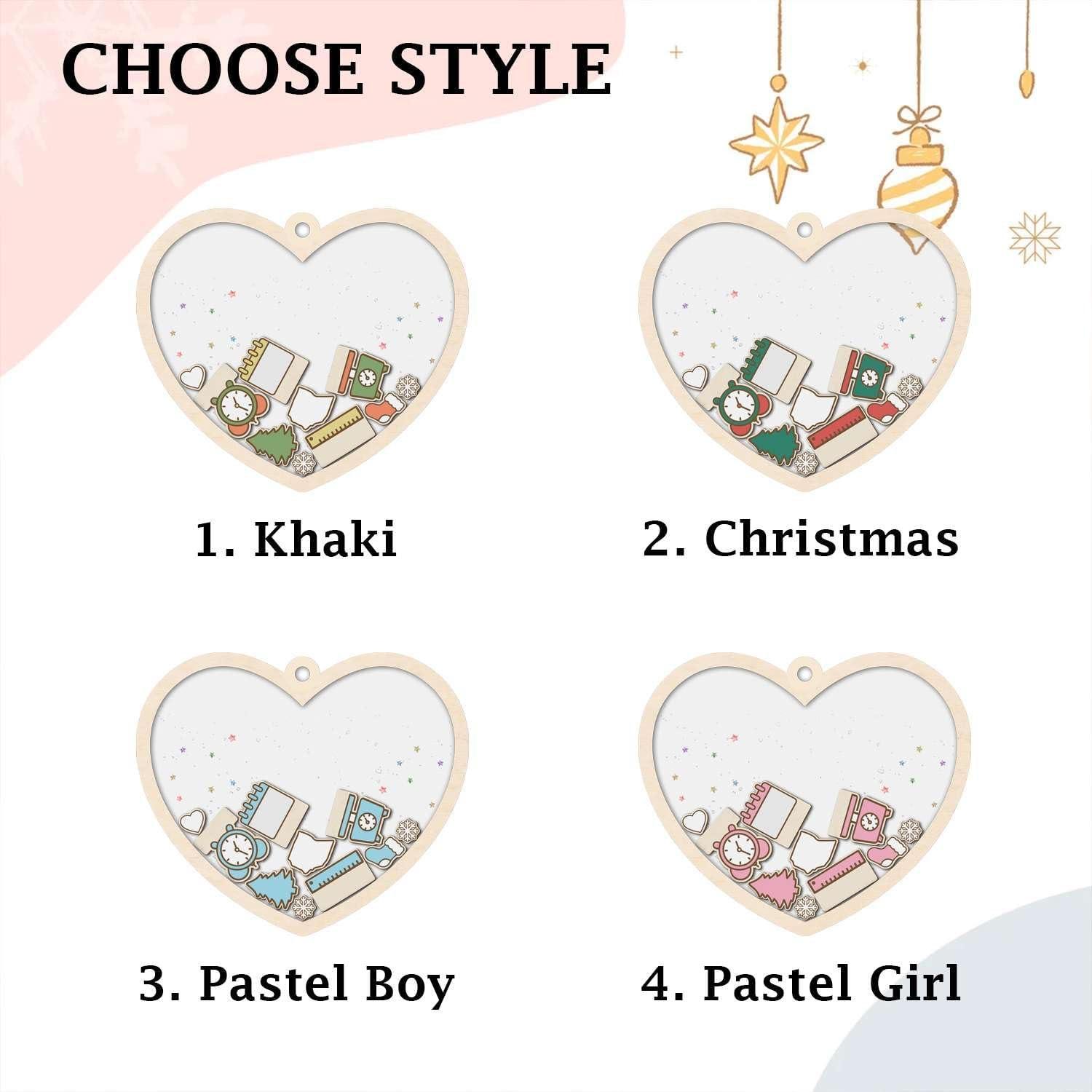 imageNAZENTI Personalized Babys First Christmas Ornament 2025 Custom Babies 1st Christmas Keepsake with Name 4D Shake Decoration for Christmas Tree Newborn Holiday Ornament Unique Baby GiftDesign 7