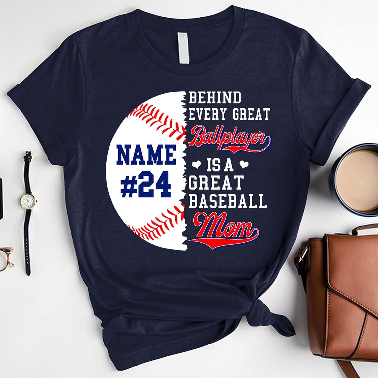 imageNAZENTI Personalized Baseball Mom Shirt Custom Baseball Mom Shirt with Name and Number Gift for Mothers Day Mom GiftsMulti 01