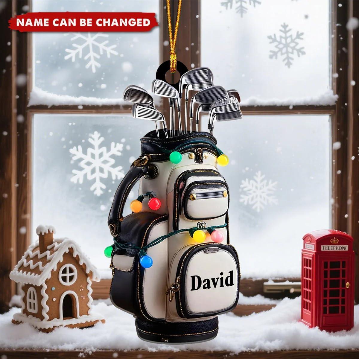 imageNAZENTI Personalized Football Christmas Ornament 2025 Custom Player Decoration for Tree for Football Lovers and Team Members Design 03Design 2