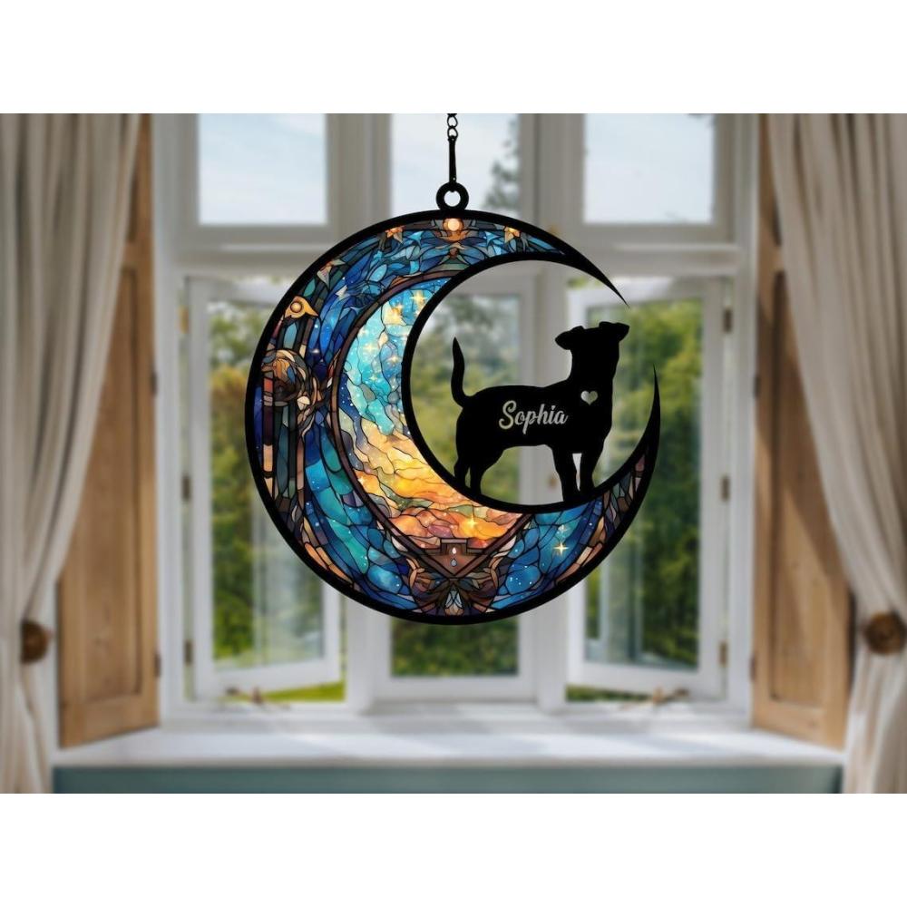 imageNAZENTI Cat Memorial Suncatcher Personalized with Name and Cat Breeds Loss of Pet Sympathy Suncatcher Gifts for Cat Lovers Cat Sympathy Gift Remembrance Gifts Memorial Day Decorations Design 01G0504