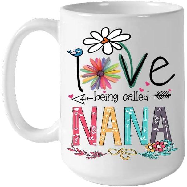imageNAZENTI Grandma Mug Gift for Mother Christmas Mug 15oz  Nana