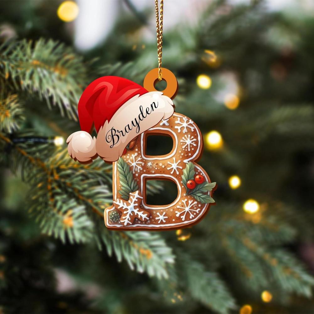 imageNAZENTI Personalized Babys First Christmas Ornament 2025 Personalized Baby 1st Christmas Ornament Custom New Babys Gifts Keepsake First New Baby Girl Boy Xmas Gift for New Mom Dad 205