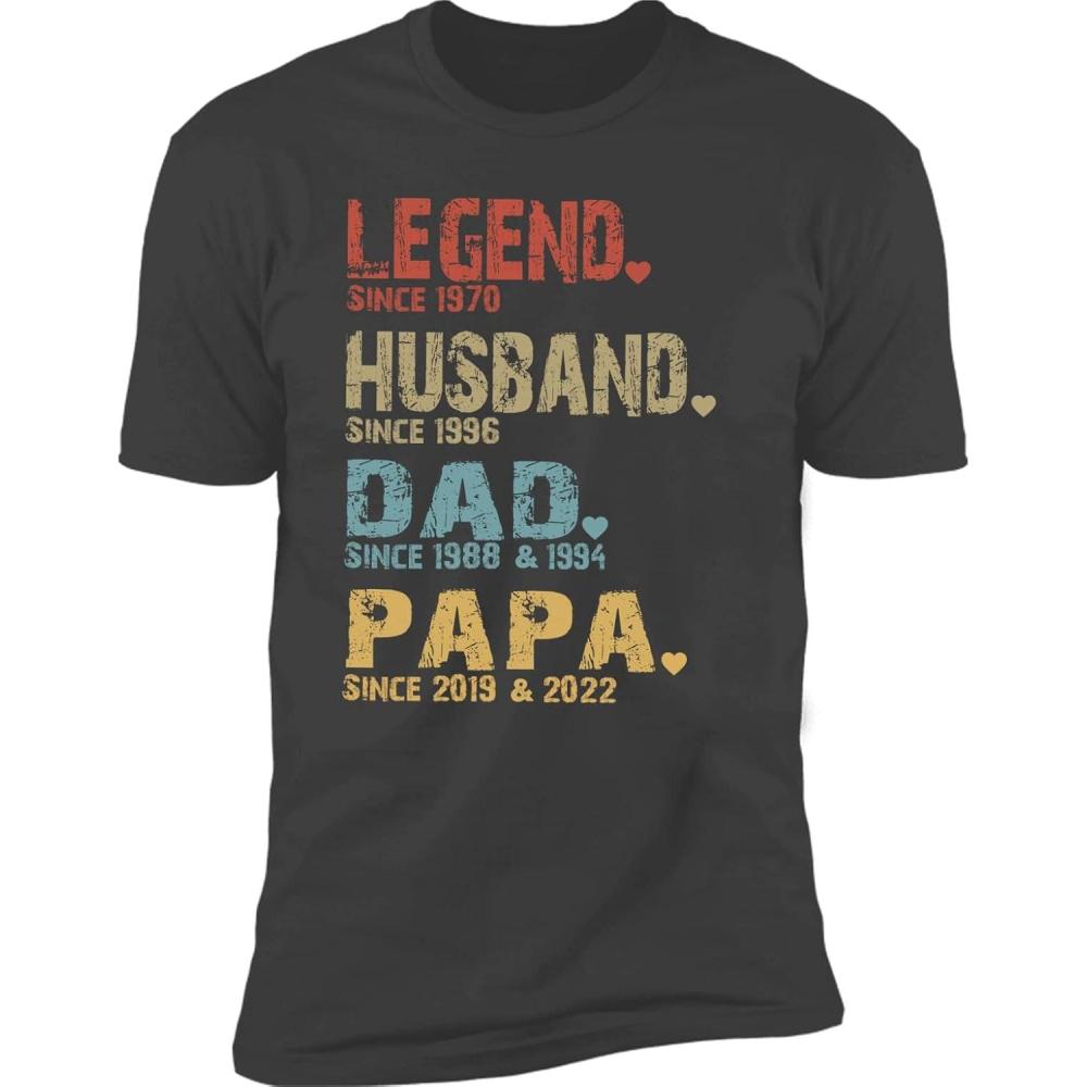 imageNAZENTI Personalized Fist Bump American Flag Dad Grandpa Shirt Custom Daddy Grandpa Shirt Gift for Men Fathers Day Tee S4XLLegend Papa