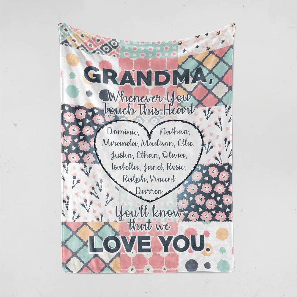 imagePersonalized Children Names Fleece Blanket Christmas Blanket Gifts for Mom Mom GiftsBirthday Gifts for Mom Gifts for Mom Birthday Unique for Mom Presents for Mom 50 x 60 Medium Sherpa1 Sale 50 Design 5