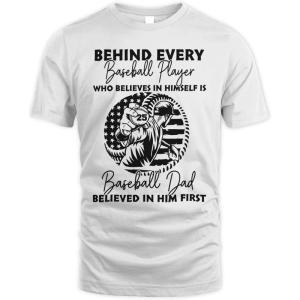 NAZENTI Personalized Baseball Dad Shirt, Softball Shirts for Dad, Farthers Day Tshirt, Gifts for Baseball Lover(Baseball 13)