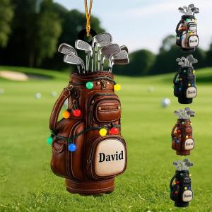 NAZENTI Personalized Football Christmas Ornament 2025 – Custom Player Decoration for Tree, for Football Lovers and Team Members Design 03(Design 2)