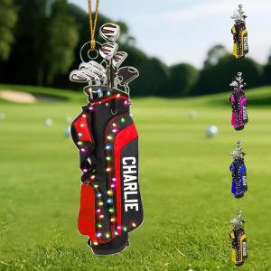 NAZENTI Personalized Football Christmas Ornament 2025 – Custom Player Decoration for Tree, for Football Lovers and Team Members Design 03(Design 4)