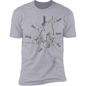 NAZENTI Personalized Grandpa Shirts, Dad 4th of July Shirt, American Flag Tee for Men, USA T-Shirt, Gift for Independence Day(#Multi 06)