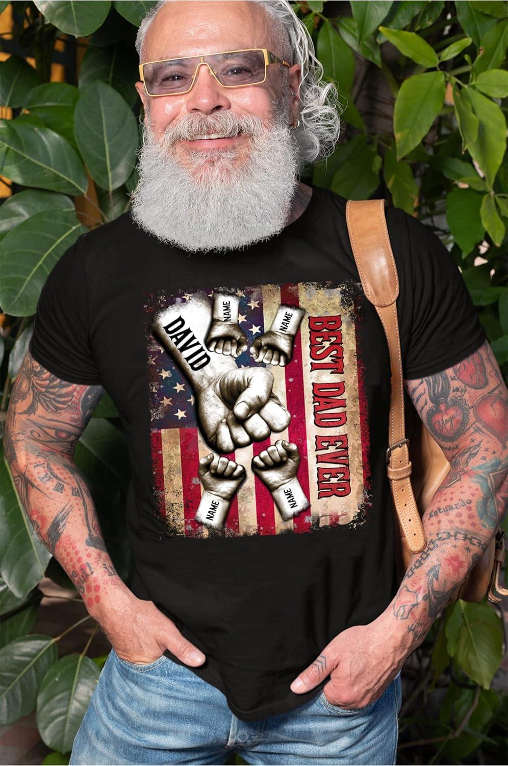 imageNAZENTI Papa Shirts for Grandpa Papa Shirts for Men Papa Fathers Day Shirt Personalized Papa T Shirt Gift1 Dad