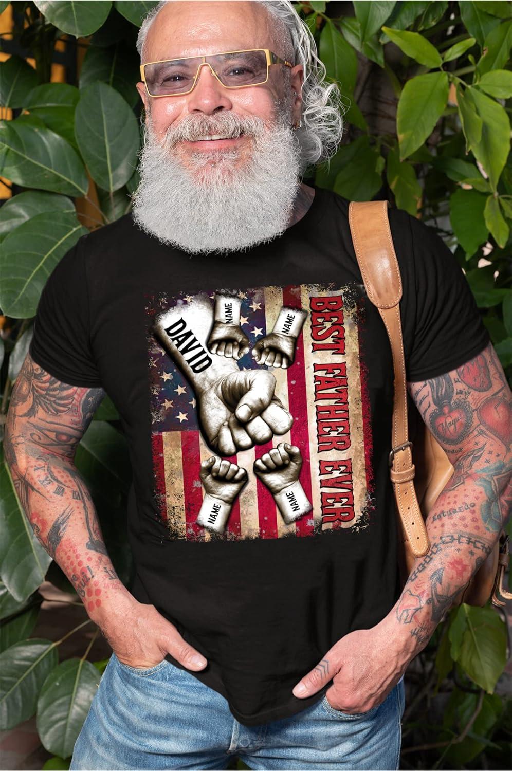 imageNAZENTI Papa Shirts for Grandpa Papa Shirts for Men Papa Fathers Day Shirt Personalized Papa T Shirt Gift1 Father
