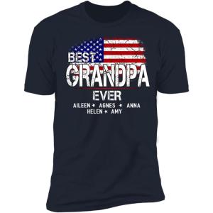 NAZENTI Papa Shirts for Grandpa, Papa Shirts for Men, Papa Fathers Day Shirt, Personalized Papa T Shirt Gift(Design 02)