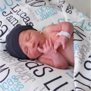 Personalized Baby Blankets for Girls, Premium Quality Custom Baby Blanket, Customized Kids Blanket, Repeating Name Customized Fleece Throw, Babies, Newborns, New Dad Mom Grandparents, Family Blankets(Baby Blanket V09)
