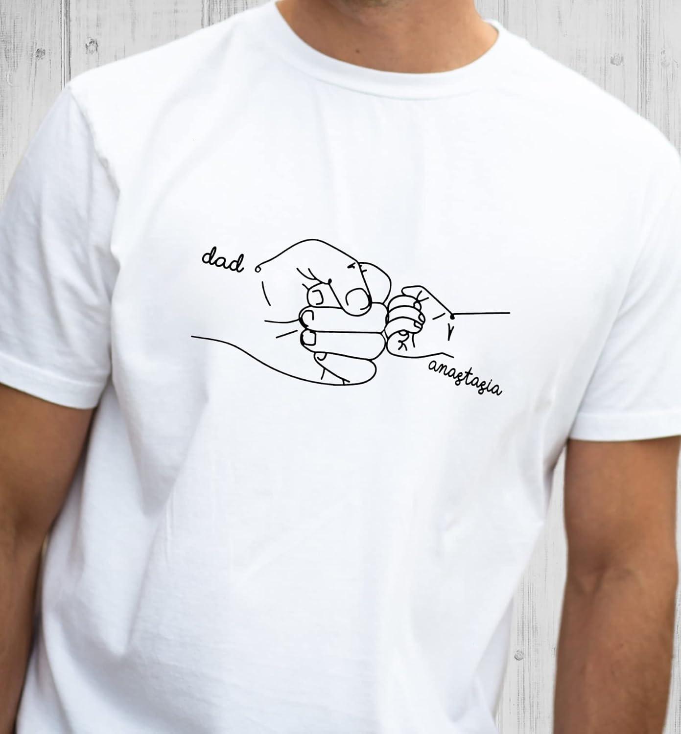 imagePersonalized Dad Grandpa Shirt Dad Grandpa Hand Shirt Custom Gift Shirt for Men Gift
