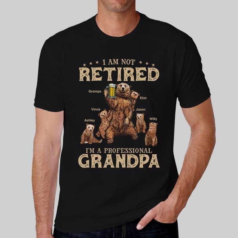 imagePersonalized Papa Bear Shirts Dont Mess with Papa Bear TShirt Custom Papa Shirt with Bear Kids Name