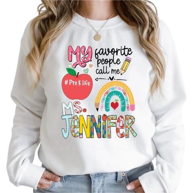 imageCustom Back to School Teacher Shirt Cute First Day of School Tee for PreK Kindergarten 1st 2nd 3rd Grade TeacherTeacher 1
