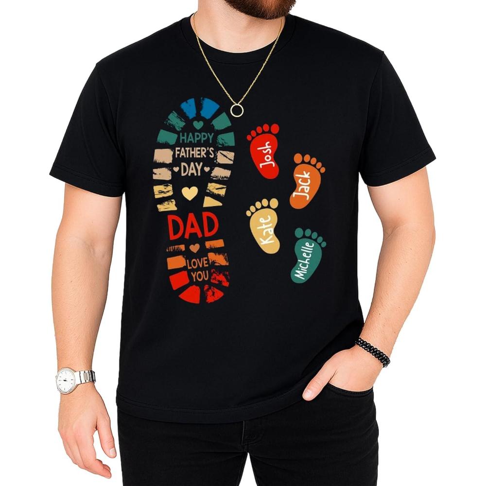 imageNAZENTI Personalized 4th of July Shirt for Dad Grandpa American Flag Tee for Men USA TShirtd Gift for Independence Day1