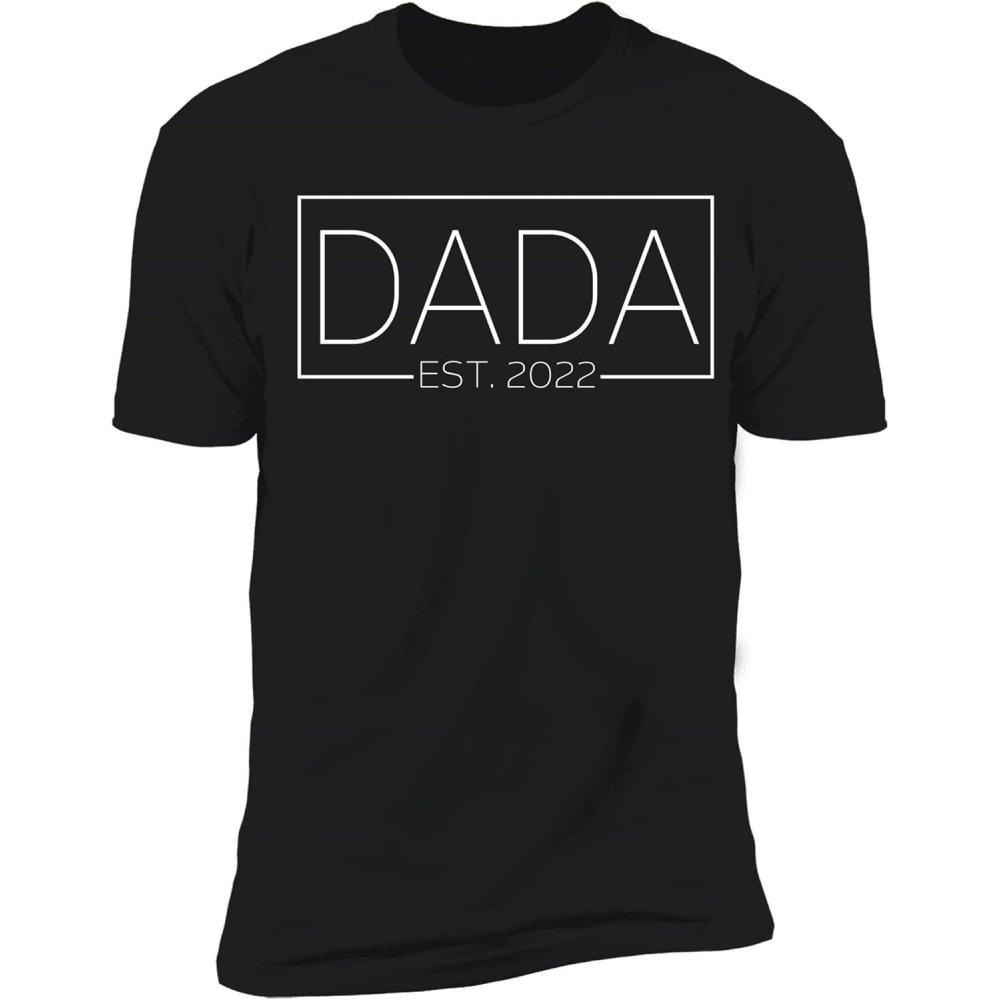 imageNAZENTI Personalized Dada TShirt Custom Dada Established Shirt Dada Est 2022 Shirt Cool Grandpa Shirt for Men Funny Fathers Day Tshirt Cute Dad Birthday Gifts Christmas Graphic Tee S4XL